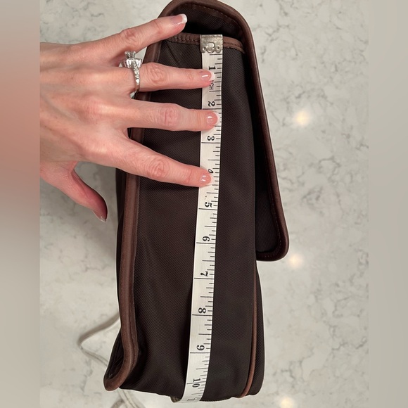 Authentic Coach brown leather briefcase. Silver hardware. Unisex - Picture 10 of 16